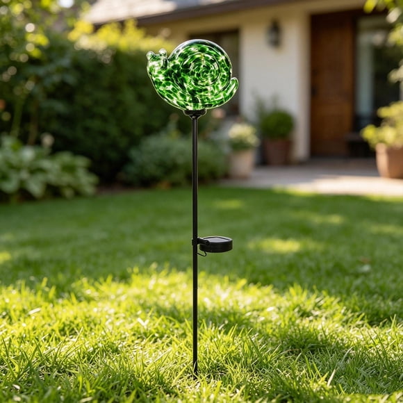 Lámpara solar LED para jardín, estaca para césped, , bola estrellada, adornos decorativos, escultura hierro, estatua jardín para