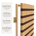 thumbnail image 4 of Oriental Furniture 6 ft. Tall Two Tone Natural Fiber Room Divider - 6 Panel, 4 of 7