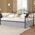 thumbnail image 3 of Pleated Bed Skirt with Split Corners for Daybeds - Three Side Coverage - 100% Brushed Microfiber Bed Skirt with 16" Inches Drop - Full Size 54" x 75" (Light Grey Solid), 3 of 7