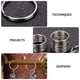thumbnail image 5 of 24pcs llaveros anillos planos llavero de metal anillos llaves de bricolaje apego, 5 of 6