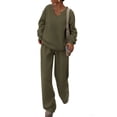 thumbnail image 1 of Conjunto Casual de Dos Piezas PRETTYGARDEN Verde Militar XL, 1 of 6