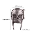 thumbnail image 3 of YIKA Metal Skull Shape Lighter Personalized Ghost Head Windproof Inflatable Lighter Wholesale White, 3 of 6