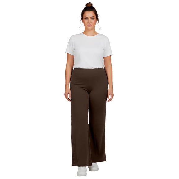 Avenue Women's Plus Size Ponte Wide Leg Pant