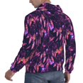 thumbnail image 6 of Wukai Purple Dreamcatcher Print Men Hoodies Fleece Sweatshirts Long Sleeve Sweaters Pullover Fall Outfits Winter Clothes-Large, 6 of 7