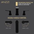 thumbnail image 6 of ANZZI 2-Handle 3-Hole 8 in. Widespread Bathroom Faucet With Pop-up Drain in Matte Black, 6 of 8