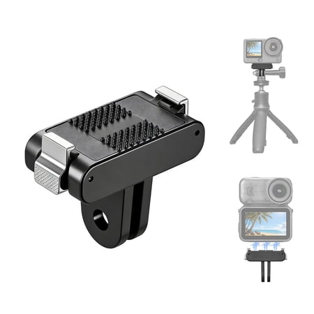 For DJI Osmo Action 6 / Nano PULUZ Plastic Magnetic Quick Release Base Mount (Black)