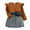 Brown, variant on Honeeladyy Toddler Baby Girl Fall Winter Skirt Set,Trendy Ruffles Long Sleeve Ribbed Shirt Tops Skirts Belt with Waist Bag Outfits for Holiday Outing Visiting Gift Black 12-18Months