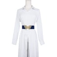 thumbnail image 5 of Women's Golden Butterfly Stretchy Belts, Vintage Elegant Elastic Waistband for Dress Coat 65x5cm/25.6x2.0" Navy Blue, 5 of 6
