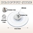 thumbnail image 2 of XIBUFE Cat Window Perch Suction Cup Replacement Accessories Clear Strong Suction Cup with Stainless Steel Screw Nuts, Set of 4, 2 of 7