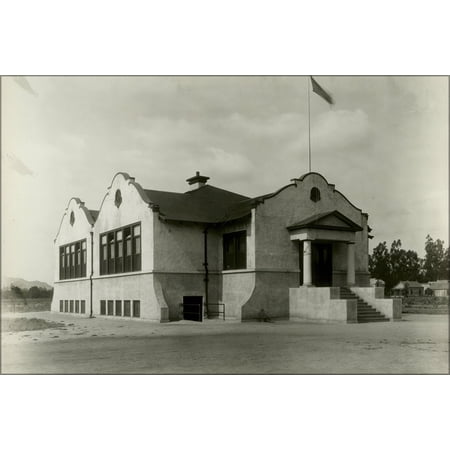 24"x36" Gallery Poster, Exterior view of the Arlington School in Riverside, ca.1910 (CHS-5223)