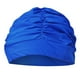 thumbnail image 2 of Gorro Baño para Mujer Gorros Plisados ​​Gorros Natación Largo () Azul, 2 of 3