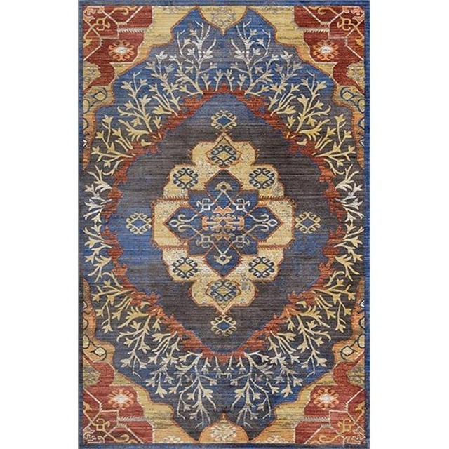 Momeni CYPRECYP-7CHR5080 Cypress Turkish Machine Made Area Rug, Charcoal - 5 x 8 ft.