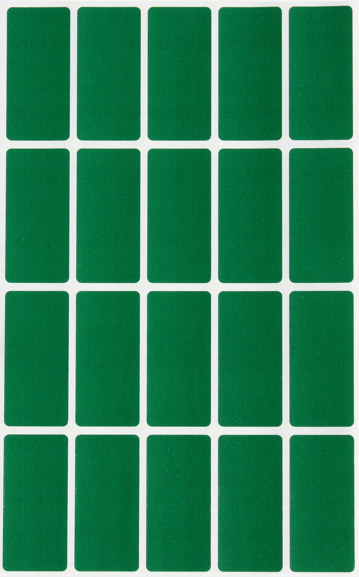 Royal Green 1.57 inch x 0.75 inch Stickers Rectangular Labels in Green