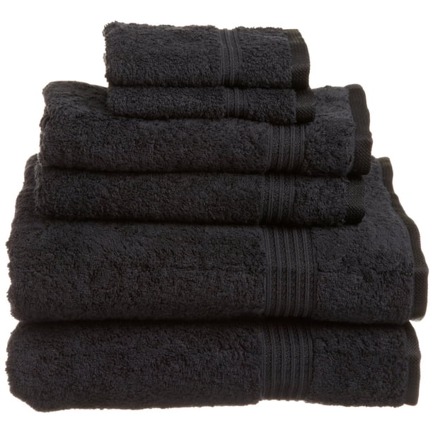 Derry Solid Egyptian Cotton Bath Towels, 6Piece Towel Set by