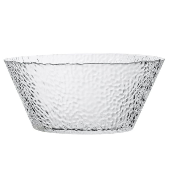 Jiandong glass dessert bowls Glass Food Containers 8-Inch Serving Bowl 1600ml Mixing Dish Transparent(8.07X8.07X3.58Inch)