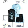 thumbnail image 2 of Pro Athlete Boys Active Shorts Set - 3 Piece Graphic Tees Tank Tops and Basketball Shorts (8-16), 2 of 6