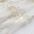 thumbnail image 3 of Moutainwind Polyester Sheer Curtains Double Layers Embroidered Floral Style Curtain Pair,52" W x 96" L, 3 of 9