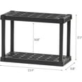 thumbnail image 3 of IRIS 2-Tier Shelving Unit, 17'' Fixed Height, Medium Storage Organizer for Home, Shoe Rack Entryway, Garage, Closet, 3 of 8