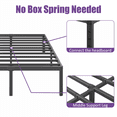 thumbnail image 6 of RLDVAY 18 inch Queen Heavy Duty Metal Bed Frame,No Box Spring Needed,Rounded Conrer Design,Easy Assembly,Black, 6 of 6