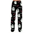 thumbnail image 4 of Women Halloween Pajama Pants Long Sleep Fashion Halloween Print Pants Soft Pjs Halloween Holiday Relaxed Fit Comfy Pants, 4 of 7