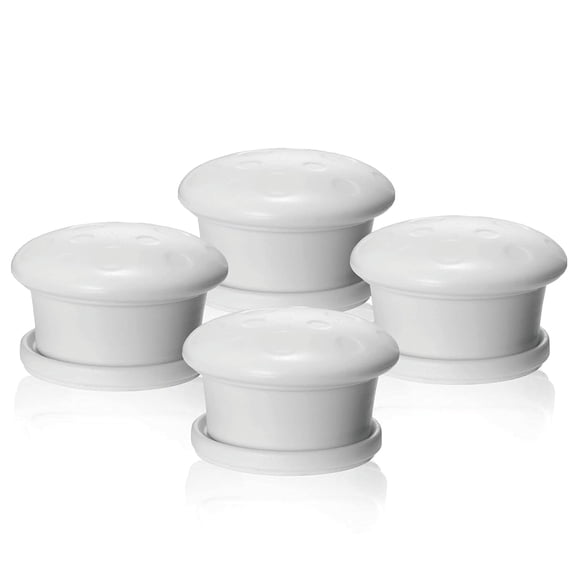 LQSEO Baby Proofing Magnetic Cabinet Locks Child Proof (4 Pack) Replacement Keys for Magnetic Locking System - Safety Latch for Drawers and Cabinet - 4 Key Holders