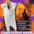 thumbnail image 3 of Pijama Beauty Shine unisex para adultos con forma de pollo blanco, 3 of 7