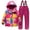 Hot Pink Coats for kids, variant on Kids Baby Girls Boys Winter Camouflage Smart Electric Heating Children's Ski Suit For Boys And Girls In Winter Thick Usb Electric Heating