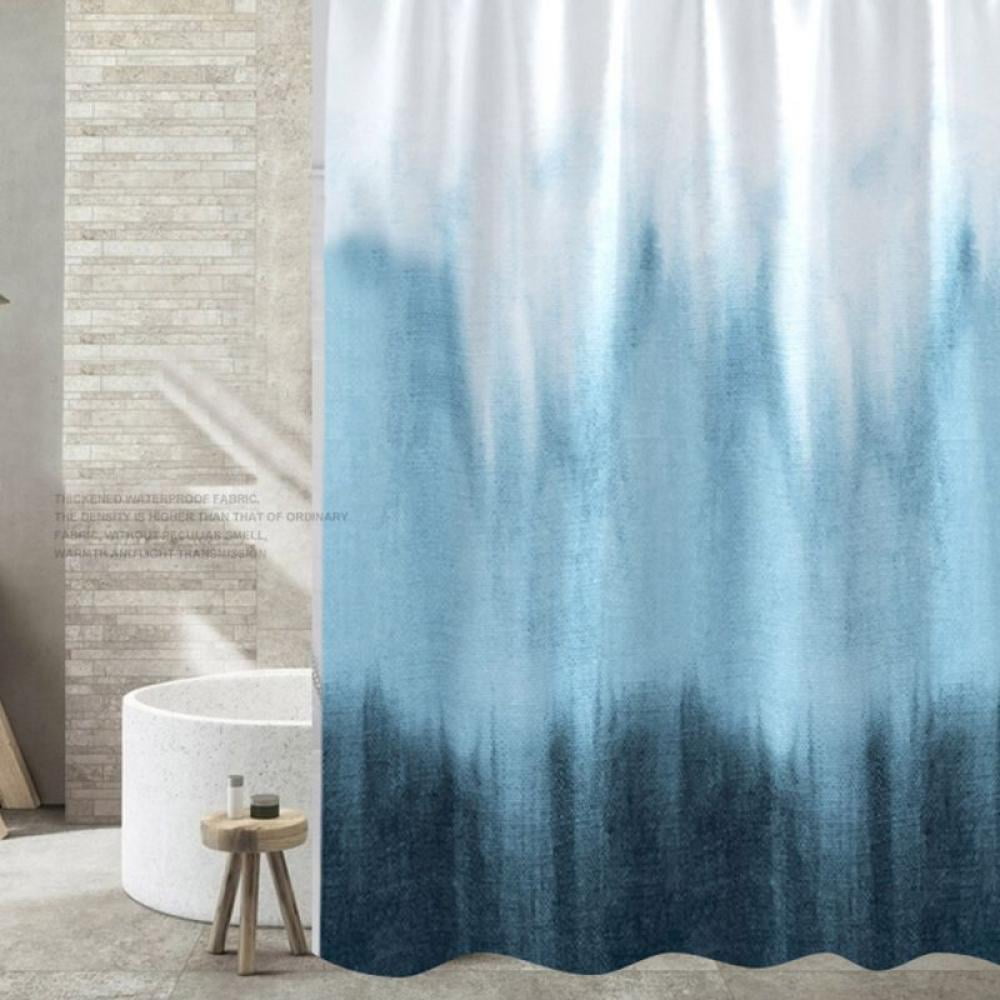 Animal Fabric Shower Curtain set Three Horses Bathroom Curtain 71Inch 