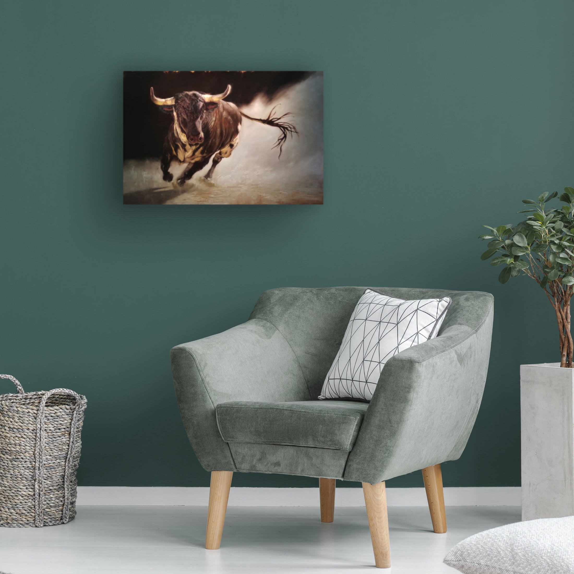 Canvas Wall Art - Lucia Heffernan 'El Toro 2' Wall Art for Living Room, Bedroom, or Office Décor by Trademark Fine Art - 24 x 16 Inches