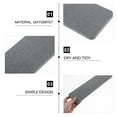 thumbnail image 4 of Raindrops Diatomite Coaster for Bathroom and Kitchen Dark Grey 1Pack 11.8X3.1In, 4 of 6