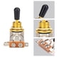 thumbnail image 4 of 1Pc 3 Way Toggle Switch with Black Tip Replacement Part for LP Style Electric Guitar(Gold), 4 of 4