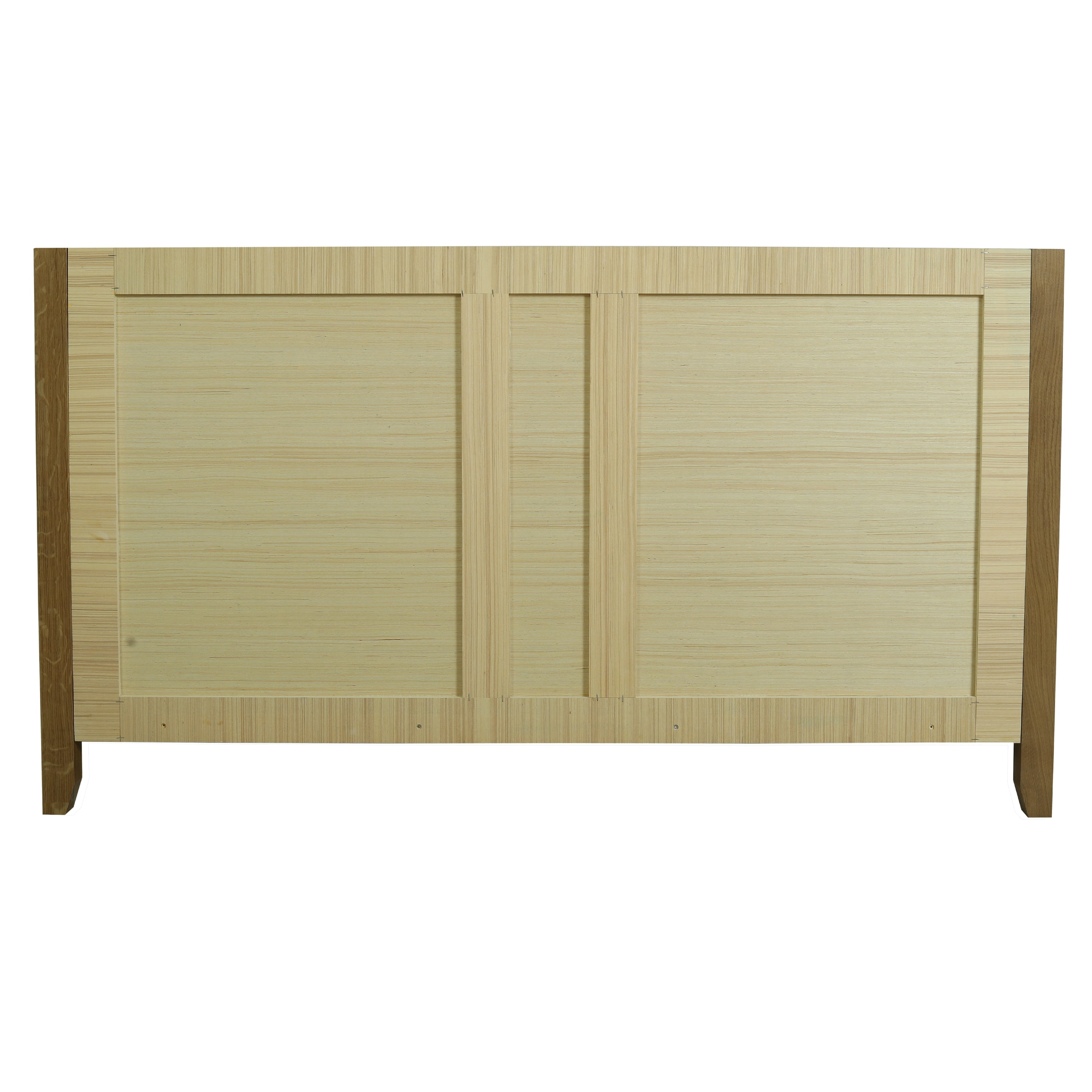 Design House Dawson 60-Inch Bathroom Vanity Cabinet, Fully Assembled, 4-Door 3-Drawer Freestanding, Comfort Height 34 in., Riffed Oak, Matte Black Hardware, 228453-ROAK-FA