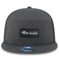 thumbnail image 2 of Men's New Era Charcoal Baltimore Ravens 2025 Sideline Cold Weather Split Panel 9FIFTY Snapback Hat, 2 of 5