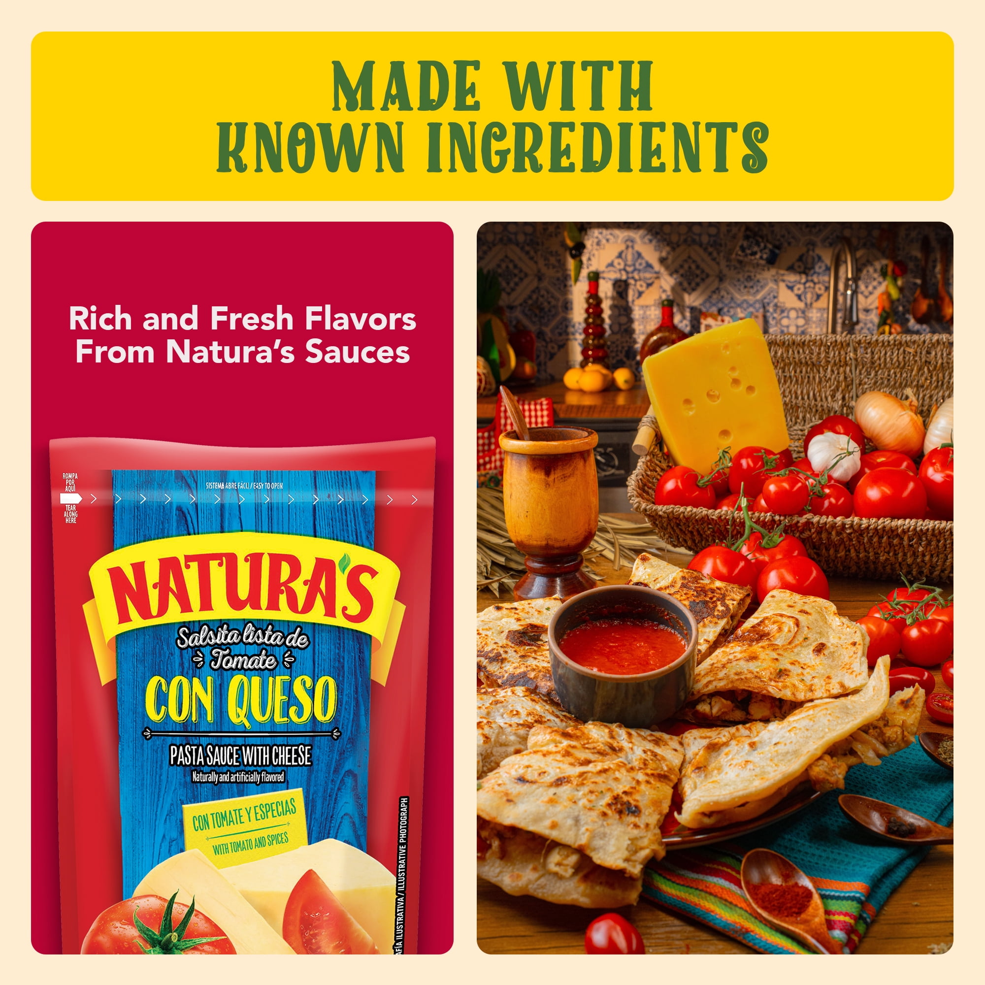 Natura's Tomato Sauce w/Cheese 24/7.1 oz