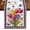 White, variant on Spring Tulips Burlap Cotton Table Runner 13x48 Inches Long, Colorful Flowers Botanical Butterfly Vintage Farmhouse Table Runners, Outdoor Dining Tablecloths Decor for Baby Shower/Party/Wedding