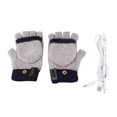 thumbnail image 2 of Guantes Calefactables Eléctricos, Material De Punto Guantes Calefactables USB Suaves Calefacción De Doble Cara Durable Práctico 5 V Para Senderismo, 2 of 7