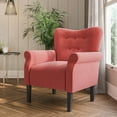 thumbnail image 2 of BELLEZE Accent Chair Armchair for Living Room - Allston (Brick), 2 of 7
