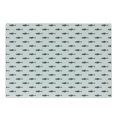 thumbnail image 1 of Ocean Cutting Board, Hand Drawn Nautical Sketchy Sea Life Fish Whales Dolphins Artwork, Decorative Tempered Glass Cutting and Serving Board, Small Size, Charcoal Grey White, by Ambesonne, 1 of 1