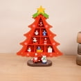 thumbnail image 2 of HLONK Christmas Tree Children's Gift Handmade DIY Stereo Mini Wooden Xmas Tree Scene Layout Home Party Living Room Table Decorations Ornaments, 2 of 6
