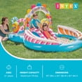 thumbnail image 2 of Intex 9ft x 6ft x 51in Kids Inflatable Candy Zone Play Center Pool w/ Waterslide, 2 of 8