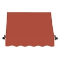 thumbnail image 3 of Awntech 3.38 Ft Charleston Sloped Fixed Awning with Scrolled Iron Arms (40.5in x 24in x 24in), Terracotta, 3 of 3