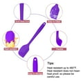 thumbnail image 4 of Unique Bargains Kitchen Cooking Silicone Spatula Heat Resistant Turner Jar Scraper Cooking Baking Utensils Purple, 4 of 7