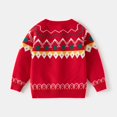 thumbnail image 7 of XIMIN Christmas Ugly Sweater for Kids Sweater Girls Boys Crewneck Cute Fuzzy Funny Wintertime and Holiday Parties Knitted Pullover Fair Isle Sweaters Pullover Jumper, 7 of 7