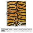 thumbnail image 4 of Nawypu Tiger Print Blanket  Tiger Print Pillow Covers ,Decorative Throw Blanket 3 Piece Set,Fuzzy Soft Cozy Warm Lightweight Blanket for Sofa,Couch,Bed,Travel,Camping, 4 of 6