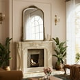 thumbnail image 3 of BEAUTYPEAK 32"x 24" Arched Vanity Mirror Decor Wall Mirror for Bathroom,Antique Bronze, 3 of 6