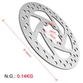 thumbnail image 2 of Xirurus 140mm Stainless Steel Electric Scooter Disc Brake Rotor – Durable, Wet‑Resistant, Easy Install with 6 Bolts, 2 of 7