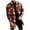 Orange, variant on zfhfof Mens Flannel Trench Coat Lapel Collar Single Breasted Plaid Peacoat Fall Winter Business Casual Work Overcoats with Pockets