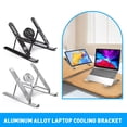 thumbnail image 3 of Aluminum Alloy Laptop Holder Stand Adjustable Foldable Portable for Notebook, 3 of 6