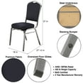 thumbnail image 2 of Hampden Furnishings Lila Collection Fabric Banquet Chair, Diamond Navy, Pack of 2, 2 of 9