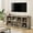 Grey, variant on 8 Cube Book Shelf, Rustic Farmhouse Wood Horizontal Bookshelf, Long Freestanding Bookcase Cabinet, 2-Tier Storage Organizer for Living Room, Entryway, Office